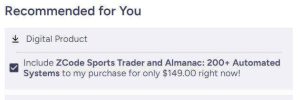 zcode sports trader checkout